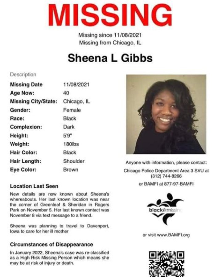 Sheena Gibbs Missing Chicago Women Update 2023: Found Or Still Lost