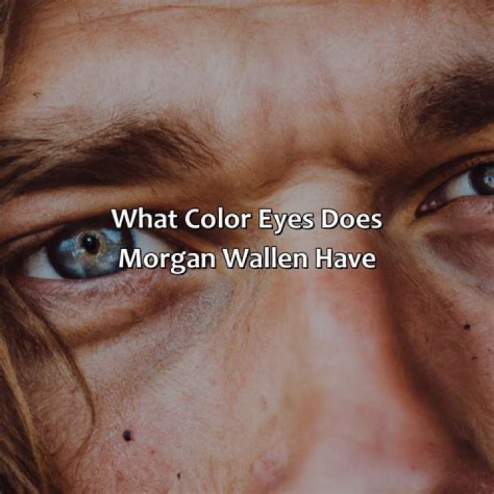 Unveiling The Captivating Eye Color Of Morgan Wallen