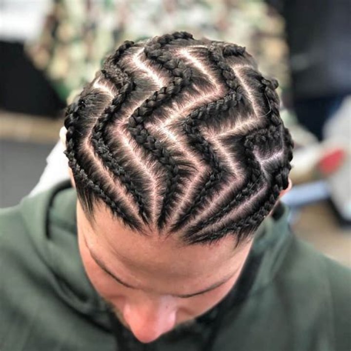 Zig Zag Braids For Men